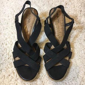 NWT Merona wedged heel. Black size 7.5